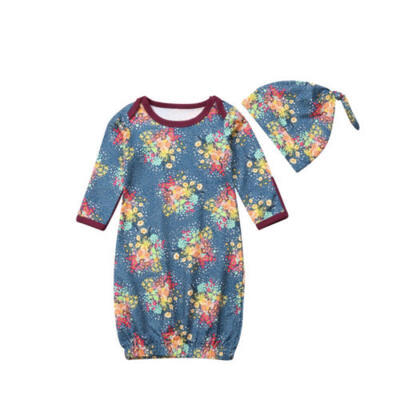 

Fashion Newborn Baby Girls Floral Sleeping Bag Bedding Swaddle Wrap Hat Outfits