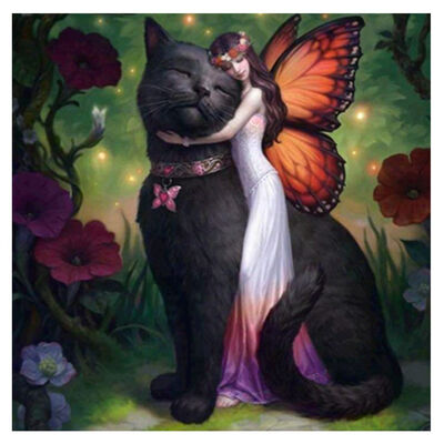

UpperX 5D Diy Diamond Painting "Big cat"3D Diamond Painting Round Rhinestones Diamant Painting Embroidery