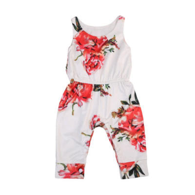 

Infant Baby Girls Onepiece Sleeveless Romper Playsuit Jumpsuit Clothes Outfits