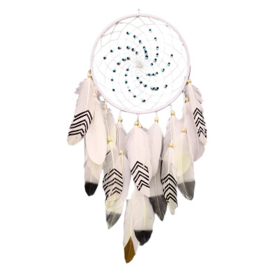 

UpperX Handmade Dream Catcher With Feathers Wall Hanging Ornament Craft Gift