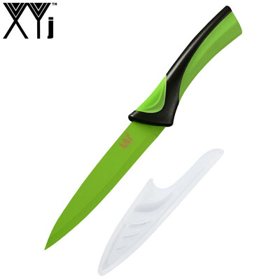 

XYJ Brand Top Grade Color Blade 5 inch Utility Knife Stainless Steel Cooking Tools Thai Style Green Kitchen Knives