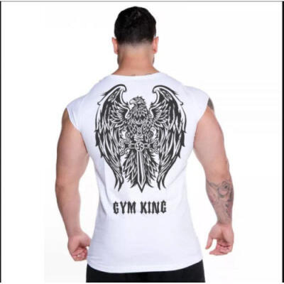 

CA Gym Mens Tops Singlet Training Bodybuilding Tank Tops Fitness Muscle T-Shirt