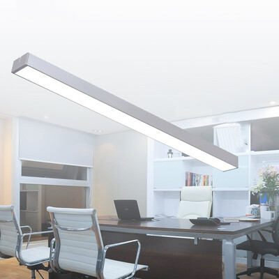 

Bacheer HL481538 60CM Modern Linear Fixture Silver Finish Led Linear Flush Mount Light