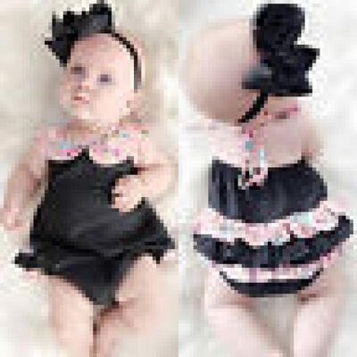 

Newborn Baby Girl Infant Romper Bodysuit Playsuit Clothes Outfits Summer Sunsuit