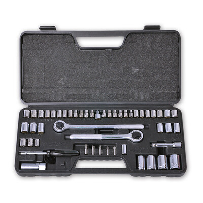 

Extension (Tactix) 734452 Onsite Series 52 pcs 6.3mm / 10mm / 12.5mm Series Sleeve Set Auto Repair Tool Set Steam Truck Sleeve Wrench Set