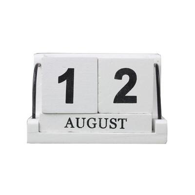 

UpperX Home Daily-use Manual Wooden Combination Small Desk Calendar Desktop Decoration Ornament