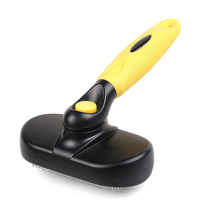 

Pet Grooming Brush Self-Cleaning Slicker Brushes Shedding Tools for Grooming Cats And Dogs With Long Thick Hair