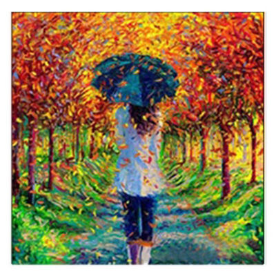 

UpperX 5D DIY Diamond Painting Kit Embroidery Cross Stitch Kit Arts Home Wall Decor Craft Umbrella Girl
