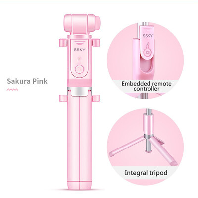 

NeillieN Bluetooth self-timer pole remote control tripodSelfie stickLive broadcasting&drama chasing bracket 70CM90CM