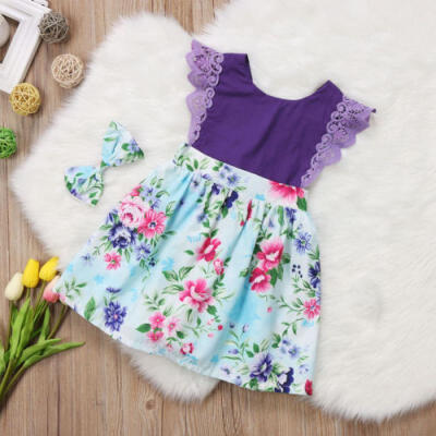 

Toddler Baby Girls Sisters Matching Floral Clothes Jumpsuit Romper Dress Outfits