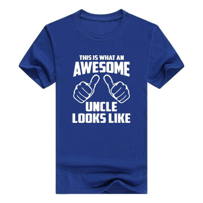 

Awesome Uncle Looks Like - Funny Family Relationship Nephew Niece - Adult Mens Cotton T-Shirt