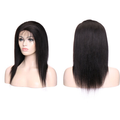 

10-22 Inches Lace Front Human Hair Wigs Extensions Straight Virgin Human Hair Wigs With Hair Wigs For Women With Baby Hair