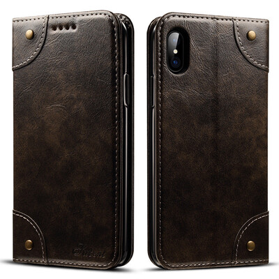

New iPhoneXS Max Mobile Phone Case Apple Flip Multi-function Card Protective Case