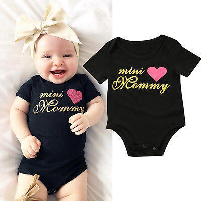 

Newborn Baby Girl Boy Clothes Short Sleeve Romper Bodysuit Sunsuit Outfits 0-18M