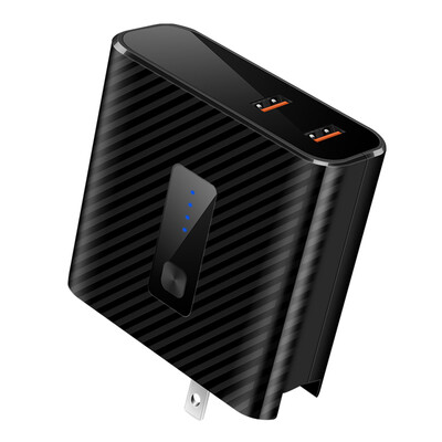

DX-530 Traveling Charger Charging Box Power Bank With 2 USB Power Adapter Quick Charge EU