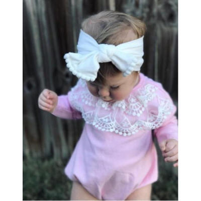 

Sweet Newborn Infant Baby Girls Romper Bodysuit Babygrows Lace Clothes Outfits