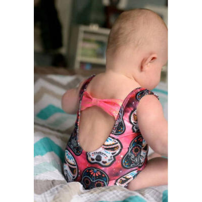 

Newborn Kids Baby Girls Boys Swimwear One-piece Swimsuit Bathing Beach