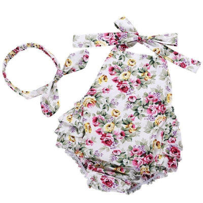 

Adorable Baby Girl Floral Ruffle Romper Jumper Jumpsuit Sunsuit Outfits Clothes