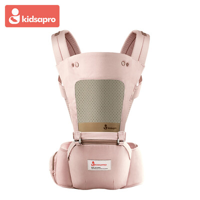 

Kidsapro Ergonomic Baby Hip Seat Carrier Waist Stool Comfortable Soft Carrier with Windproof Cap Bib for All Seasons Green
