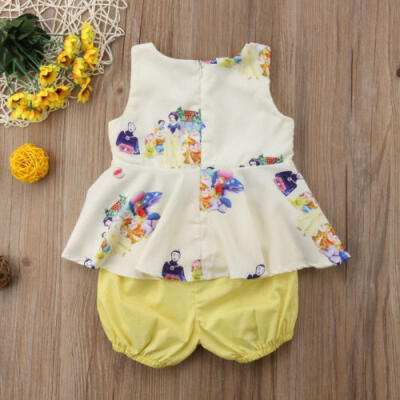 

Baby Kids Girls Cartoon Clothes Dress Clothes Tops Shorts Pants Outfits Clothes