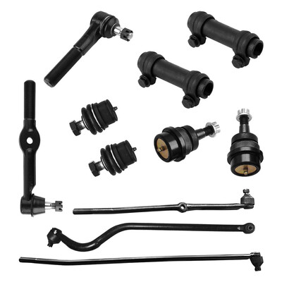 

11PC Front UpperLower Ball Joint RightLeft InnerOuter Tie Rod End Track Bar Suspension Kit for 1994-97 Dodge Ram 1500 2500 4WD