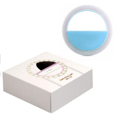 

Portable Luxury Selfie LED Camera Ring Flash Fill Light For IPhone Mobile Phone