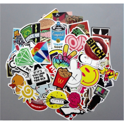 

100 Random Vinyl Laptop Skateboard Stickers bomb Luggage Decals Dope Sticker