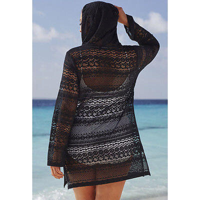 

Fashion Sexy Hooded Bikini Cover-Up Dress Lady Girls Swimwear Beach Skirt -XL