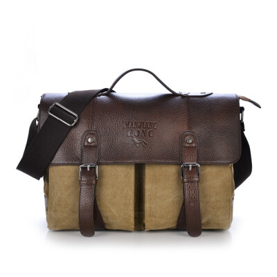 

Mens Canvas vintage Casual Briefcase man Business Shoulder Messenger Bag men Laptop Handbag male Messenger Bags