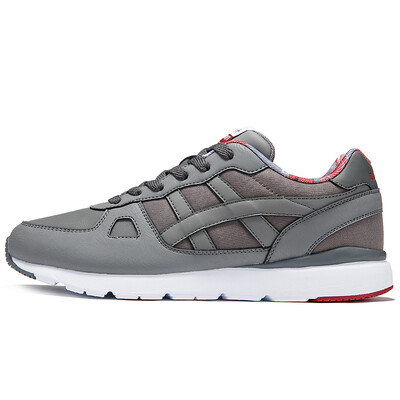 

Qiaodan Men s Casual Shoes Lightweight Classic Running Shoes XM3560331 Rock Ash Soot 44