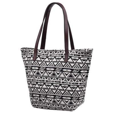 

Bean Drum Eye Shoulder Bag Casual Fashion Print Handbag Shopping Bag G62610 Black