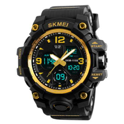 

SKMEI New Fashion Men Sports Watches Men Quartz Analog LED Digital Clock Man Military Waterproof Watch