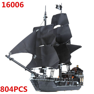 

Lepin 16006 LegoING 4184 Pirates of The Caribbean The Black Pearl Ship Building Blocks Movie Boat DIY Model Bricks