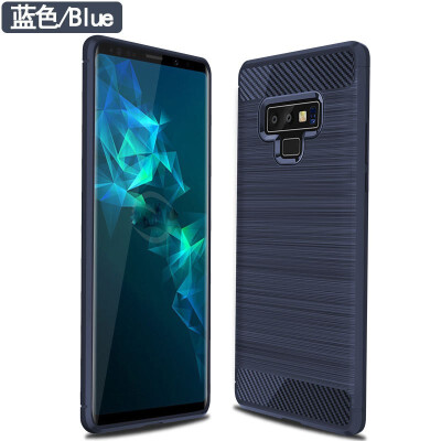 

Fivice SAMSUNG Galaxy Note 9 case Brushed carbon fiber silicone anti-fall soft shell phone case