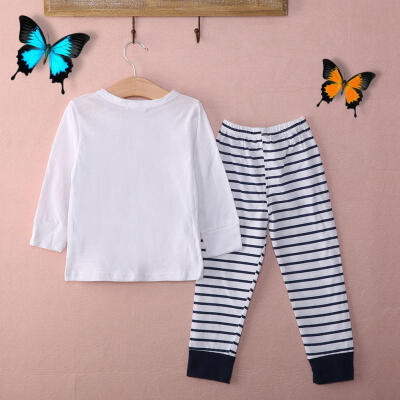 

Elephant Newborn Baby Boys Long Sleeve Tops Pants Home Outfits Set Clothes 0-24M