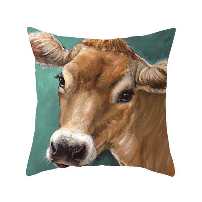 

45cm45cm Super clear Farm wind cow pattern super soft throw pillow covers couch cushion covers decorative pillows