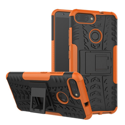 

Fivice Asus zenfone max plusM1ZB570TL Case TPU anti-fall tire pattern back clip bracket phone case