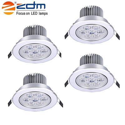 

ZDM 4PCS 7W 700 - 750LM Dimmable LED Ceiling Lamps Warm Cool Natural AC 110220V