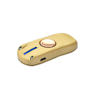 

Sports Car Shaped Fingertips Gyro USB Rechargeable Electronic Cigarettes Lighters with Lamp Matte Silver