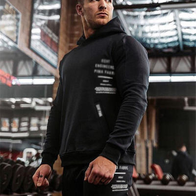 

Men Fleece Plain Hoodie Sweatshirt Hooded Pull Over Casual Gym Adult Top Hot UK