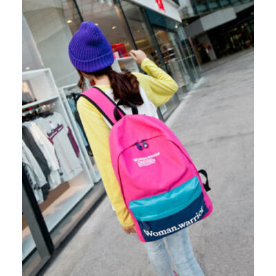 

2017 Fashion Girls Vintage Canvas Shoulder Bag Schoolbag Bookbag Travel Backpack