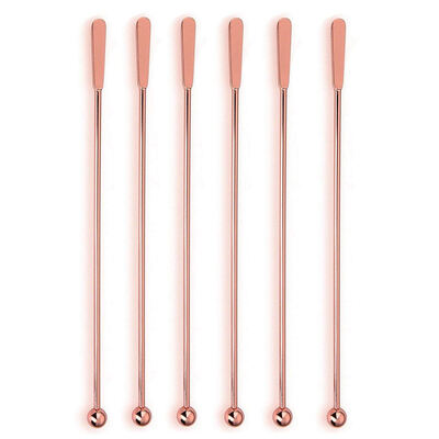 

UpperX Stainless Steel Coffee Beverage Stirrers Stir Cocktail Drink Swizzle StickCoffee Stir Stick Set Of 6