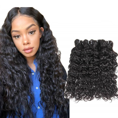 

Ishow Good 7A Malaysian Virgin Hair Water Wave 4Pcs Wet&Wavy Human Hair Weave Cheap Virgin Malaysian Curly Hair Bundle Deals