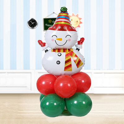 

Jingtang Christmas decorations balloon column Christmas mall store Christmas road Christmas decoration dress up party decorations ornaments snowman column