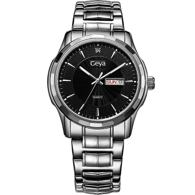 

Geyer (GEYA) watch couple series on the table quartz steel waterproof calendar watch black male watch G72003GWKS