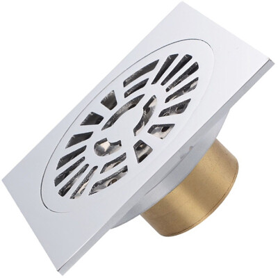 

MEJUE Z-4113 full copper square deodorant floor drain toilet kitchen balcony to keep the silver single use