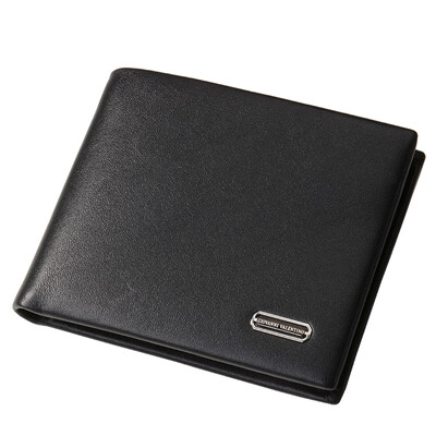 

Giovanni Valentino (GIOVANNI VALENTINO) men's wallet short paragraph leather leather wallet fashion multi-card card bag leather folder cross section 720303310 black