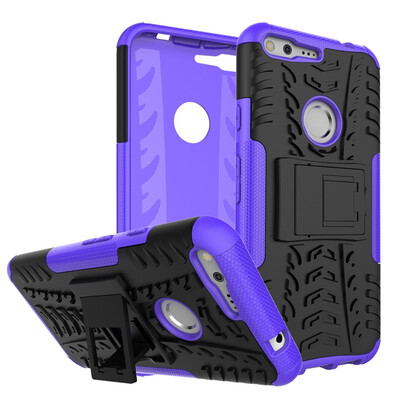 

Fivice Google Pixel XL Case TPU anti-fall tire pattern back clip bracket phone case