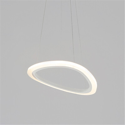 

Baycheer HL487488 Anti-glare Modern Lighting Single Tiered Tiered Acrylic White Light LED Oval Chandelier