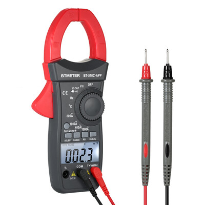 

BTMETER Digital Clamp Meter 4000 Counts Auto Range Clamp Multimeter Test ACDC Voltage Current Portable Handheld Multi Meter LCD